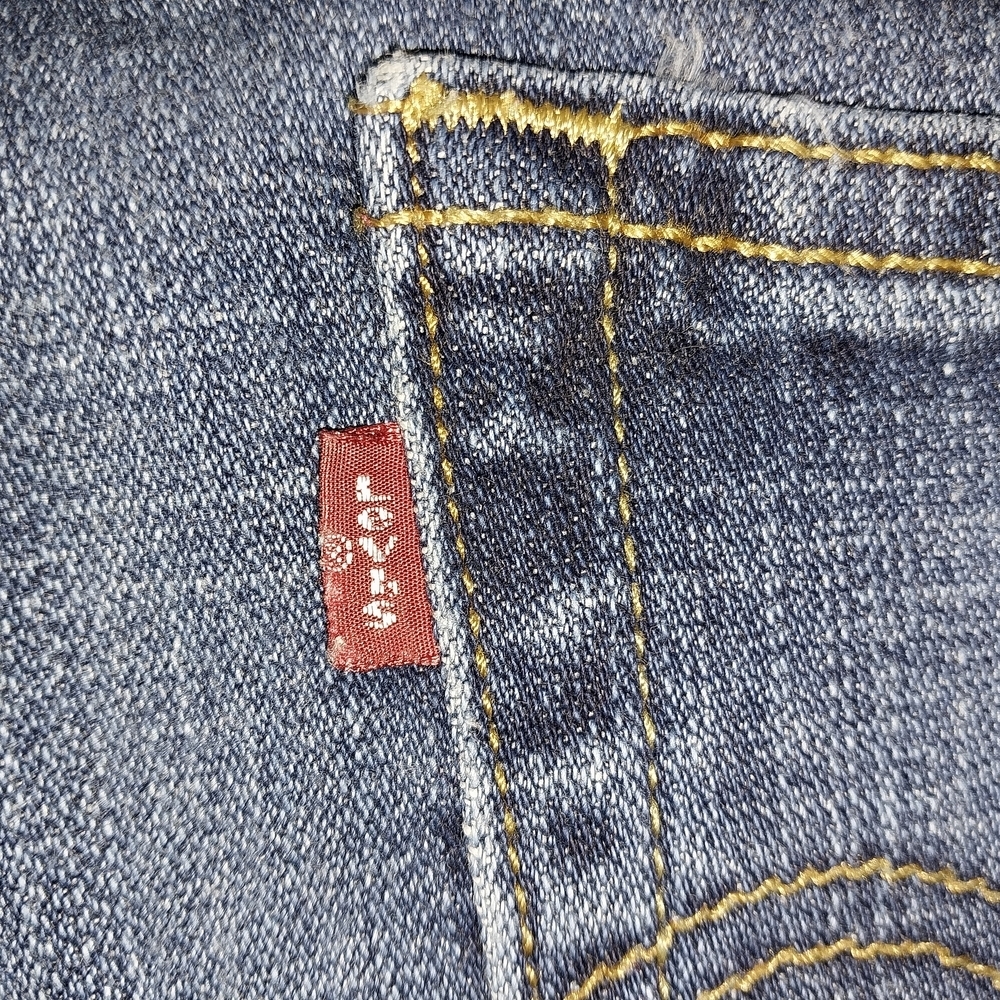 Levis 515 Boot Cut   Western  Straight Leg  Blue Denim Jeans Women's 12 P. - Picture 4 of 11